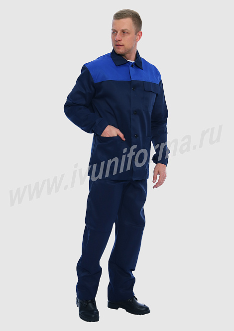 Костюм рабочий мужской с усилением арт. Р-02-22-ГР